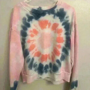 90degree woman's size large tie dyed crewneck sweatshirt